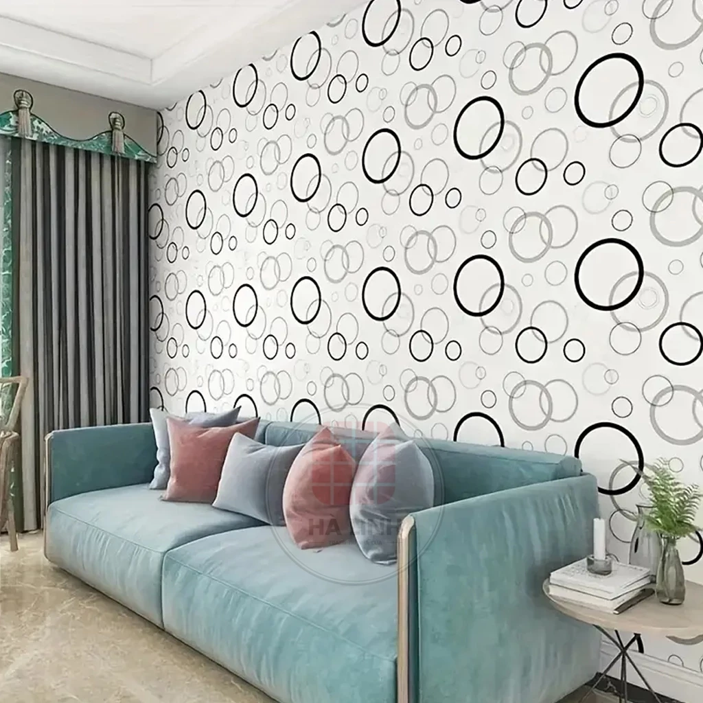 10M giấy dán tường vòng tròn sẵn keo chống thấm nước nước rộng 45cm