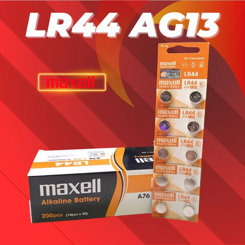 Pin AG13 LR44 Maxell dung lượng cao chính hãng