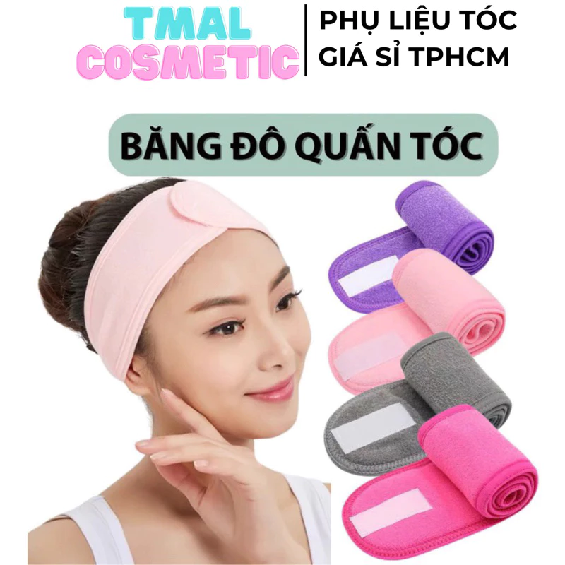 BĂNG ĐÔ QUẤN TÓC CHO SPA - BĂNG ĐÔ NỬA ĐẦU RỬA MẶT CHO SPA SALON