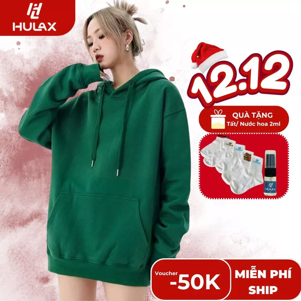 [XẢ KHO] Áo Hoodie Lót Nỉ Bông Ấm Áp, Áo Hoodie Basic Oversize Unisex HD03 𝙃𝙐𝙇𝘼𝙓