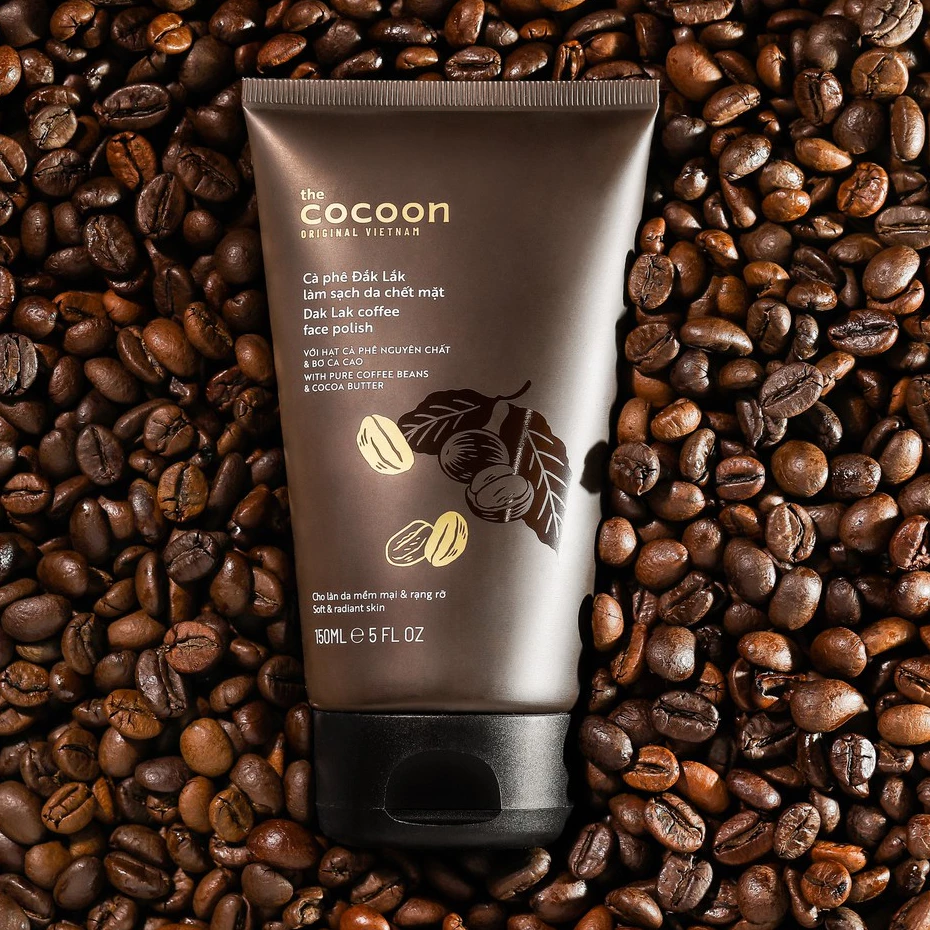 Tẩy da chết Cocoon Chiết xuất cà phê Đắk Lắk, cấp ẩm cho da, giúp da mềm mịn- Tẩy Da Chết cho mặt, cho body