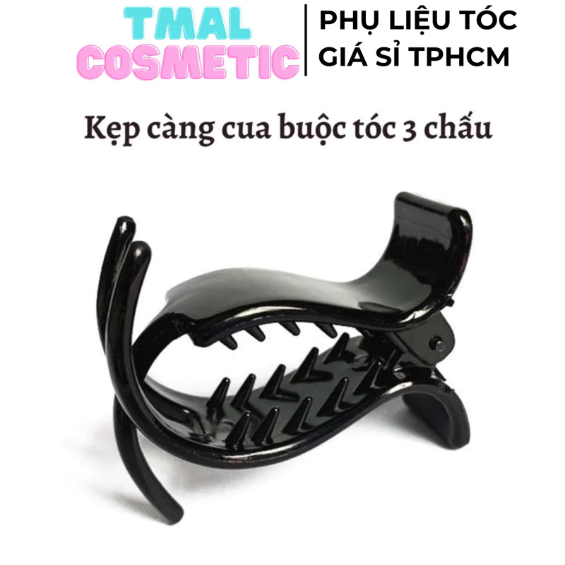 Kẹp càng cua buộc tóc 3 răng giá sỉ nhựa an toàn chắc chắn gọn nhẹ búi nhiều kiểu tóc