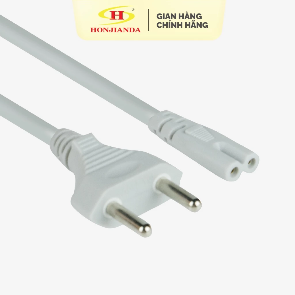 Dây nguồn quạt sạc kiểu số 8 dài 2 mét chính hãng Honjianda