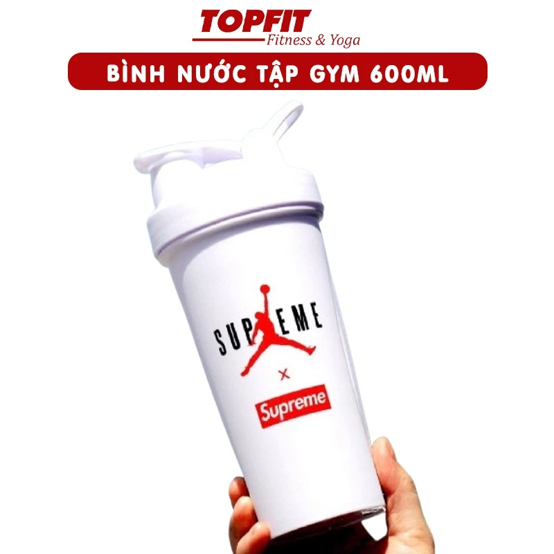 Bình Nước Tập Gym Thể Thao, Đá Bóng 600ml TOPBODY - BNGYM03