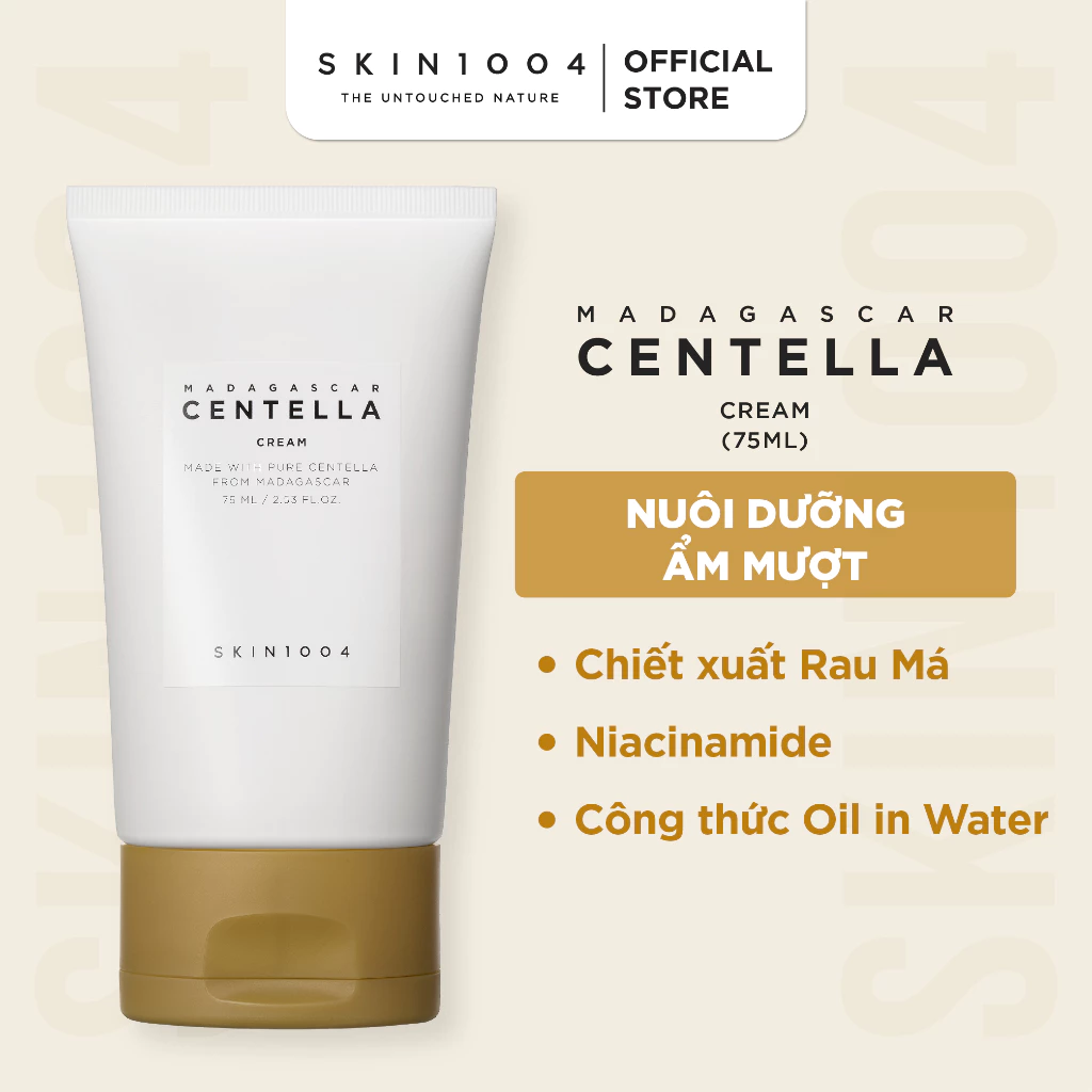 Kem Dưỡng Ẩm Chuyên Sâu Phục Hồi SKIN1004 Madagascar Centella Cream 75ml