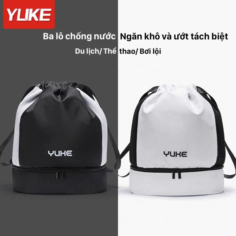 Ba lô chống nước, Túi đeo thể thao Chống nước YUKE B21010 Có ngăn để giày/ Nhập khẩu chính hãng