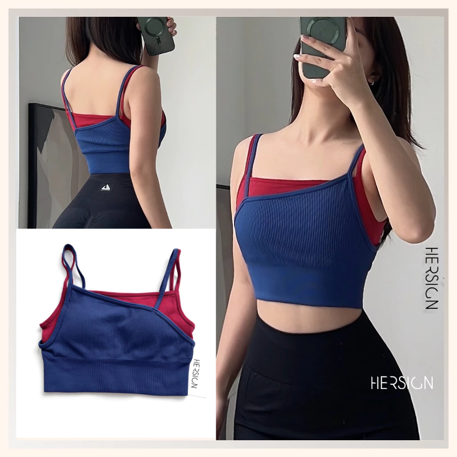 Áo croptop tập gym nữ Áo thể thao nữ Bra tập yoga 2 lớp cao cấp HERSIGN-BRA37 BST HERSIGN CORELYNE