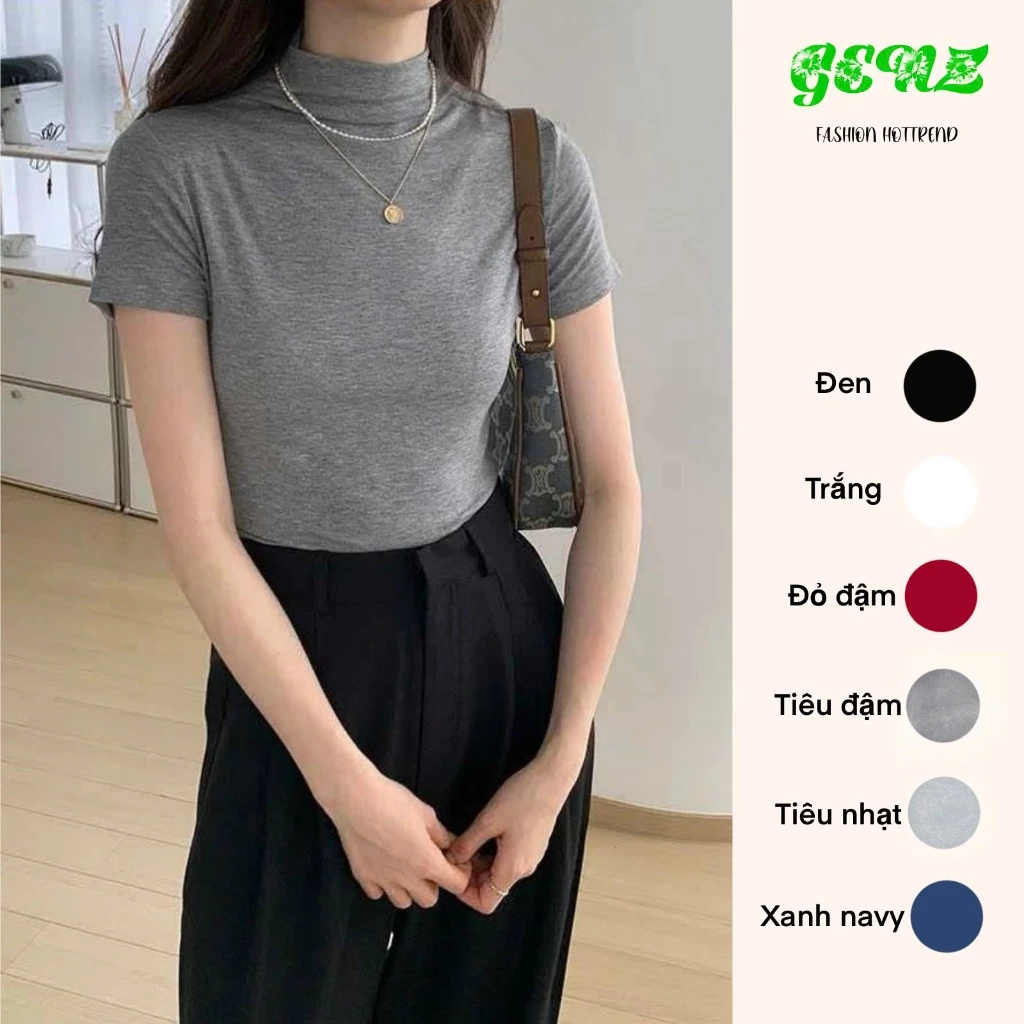 [Deal xả hàng ] ÁO THUN BABYTEE CỔ LỌ COTTON 4C TRƠN DỄ THƯƠNG THANH LỊCH  2026
