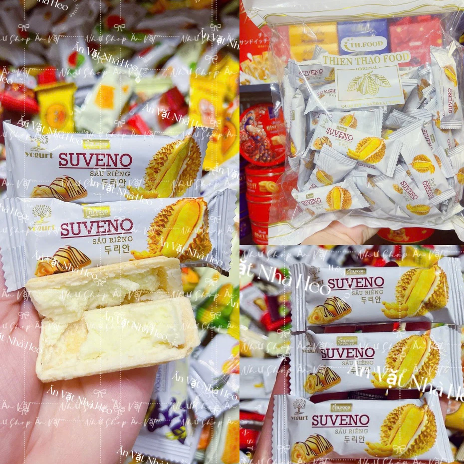 [TP.HCM] 500gr Bánh Xốp Giòn Vị Sầu Riêng SUVENO