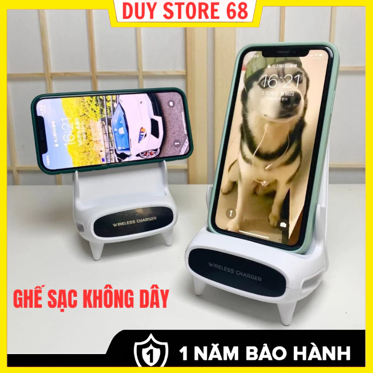 Đế Sạc Không Dây Ghế Phong Cách Rảnh Tay Cảm Ứng Nhạy Bộ Điện Thoại Cho Phòng Ngủ Văn Du Lịch