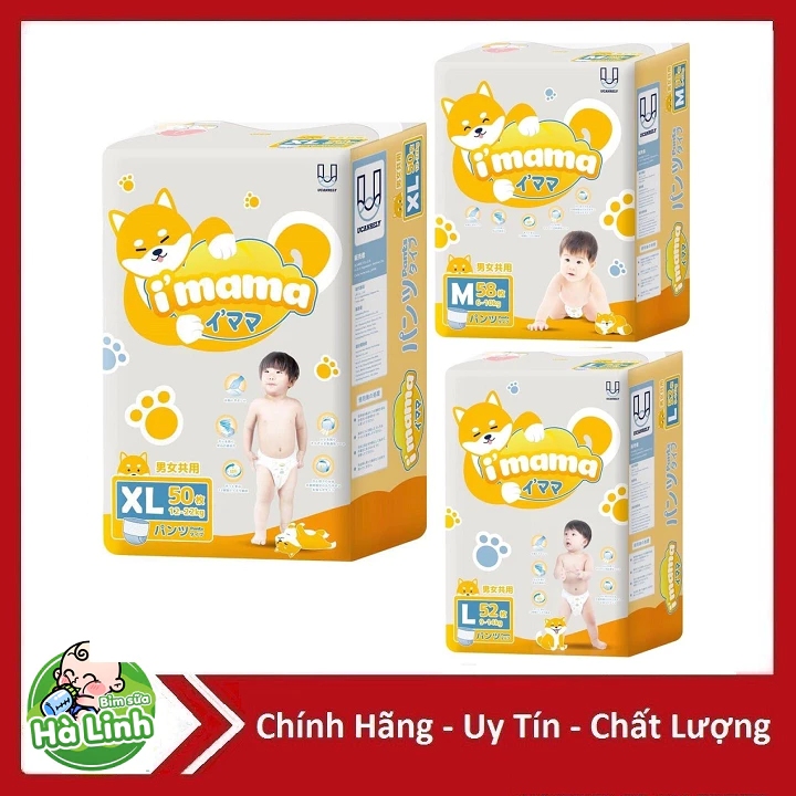Tã/Bỉm Quần/Dán i’mama imama NB78, S68, M58, L52, XL50, XXL38......
