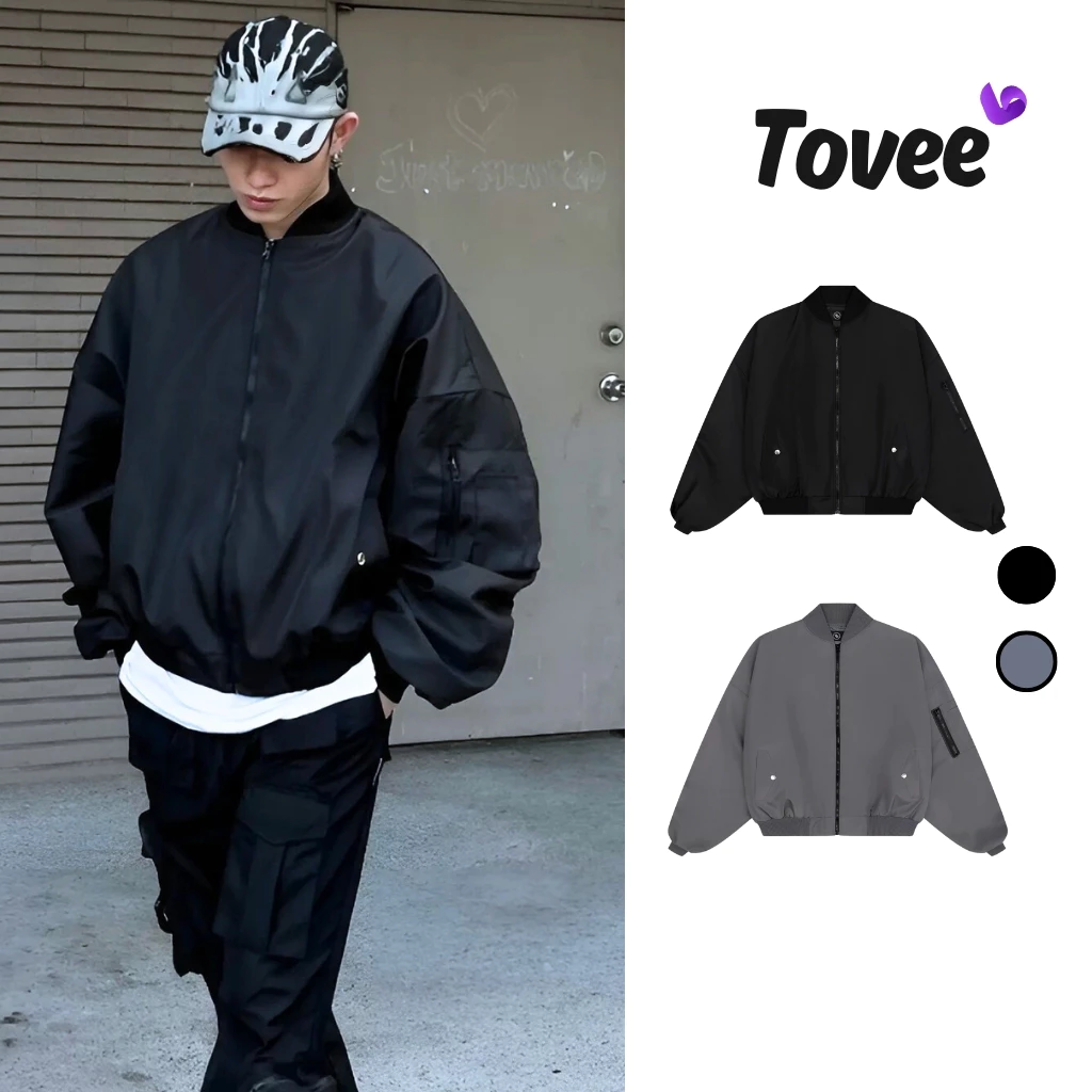Áo Khoác Dù Bomber MERO2 Có Túi Trong Unisex Nam Nữ KD02, Áo Bomber Jacket Chất Dù Mero Cao Cấp TOVEE