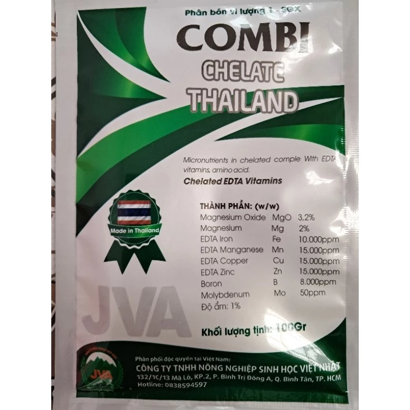 Phân bón COMBI Thái Lan gói 100gr- Phân bón vi lượng nhập khẩu JVA NongNghiepVietNhat
