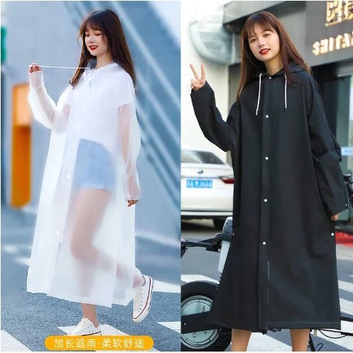 Áo Mưa 1 Người, Áo Mưa Chống Bão Cao Cấp,Đi Xe Máy Trong Suốt EVA Chống Nước