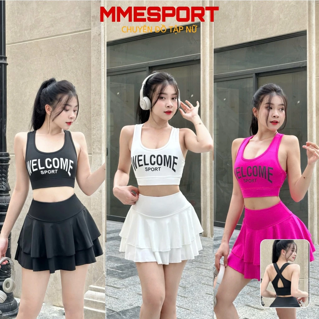 Bộ đồ tập Gym nữ, Đồ tập yoga nữ, Đồ tập nữ, shuttle dance, aerobic 2024 | Mmestore [HM-Welcom]