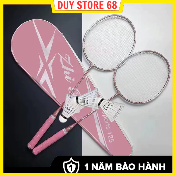 Set 2 Vợt cầu lông , tặng kèm 3 quả cầu lông chất lượng cao , bảo hành 12 tháng