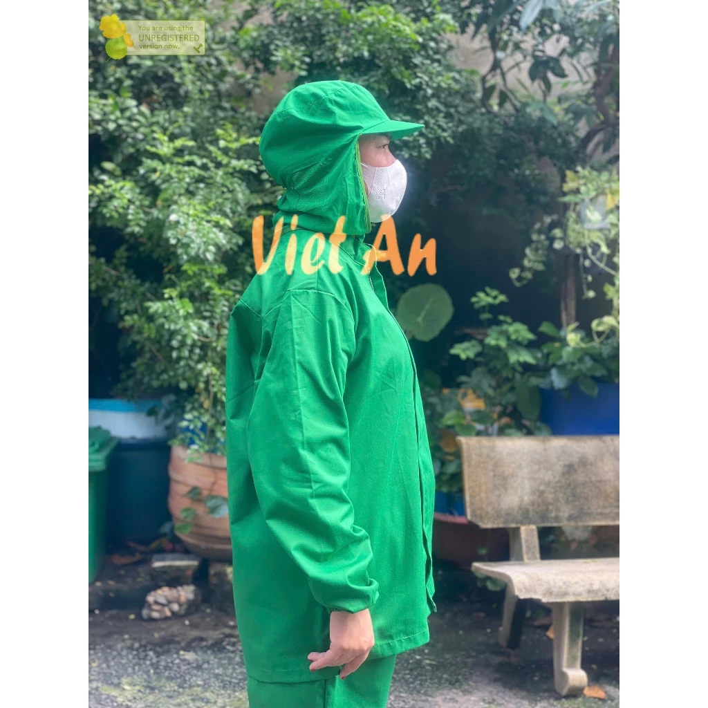 Đồng Phục Xanh Lá Dùng Cho Nghề Chế Biến Thủy Sản, Sản Xuất Thực Phẩm