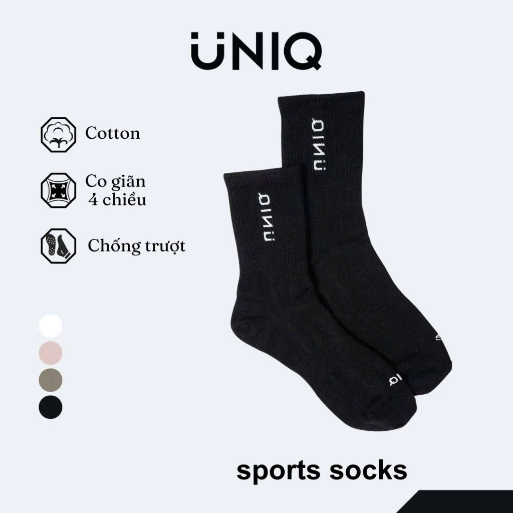 Tất Thể Thao UNIQ Cổ Cao Mềm Mại Thoáng Khí