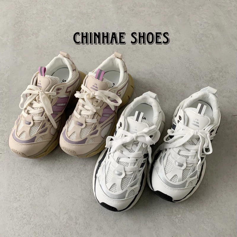 Giày sneaker thể thao thoáng khí viền tím giày chạy tăng chiều cao 4cm siêu mềm êm ái thể dục phong cách trẻ trung G023