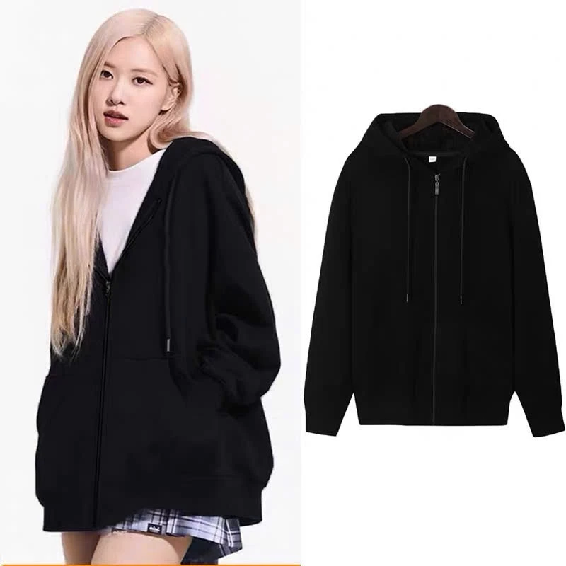 Áo Khoác Hoodie Zip Trơn Jinmi, Áo Khoác Nỉ Có Mũ Form Rộng Dành Cho Nam Nữ Chất Liệu Nỉ Bông Cotton Dày Dặn