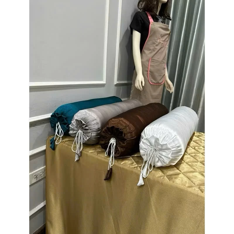 Gối ôm, gối kê chân nhiều màu cho spa chất lụa cao cấp dài 70cm