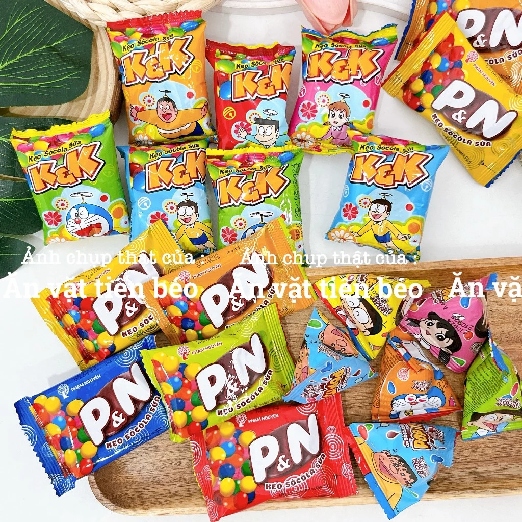 [10 CHIẾC] Kẹo socola sữa POP IT tam giác, P&N, K&K loại thơm ngon, đồ ăn vặt hot nhất