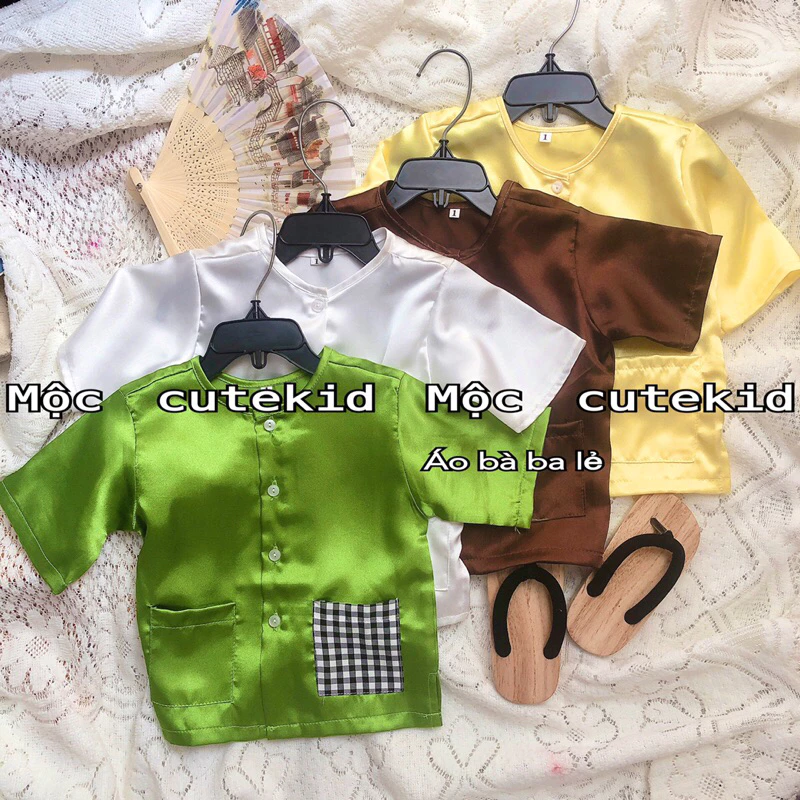 (7-35KG) ÁO BÀ BA vải lụa mịn mát cho bé mặc đi chơi, đi học, đi Lễ Hội
