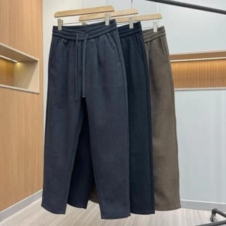 ( LÓT LÔNG SỊN ) Quần jogger nam lót lông thỏ  siêu ấm bo gấu cạp chun dây rút siêu ấm thời trang