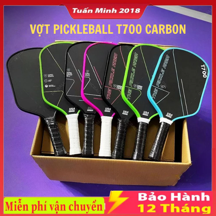 Vợt PickleBall T700 Pro CARBON – Chất lượng vượt trội, đa dạng màu sắc , công thủ toàn diện