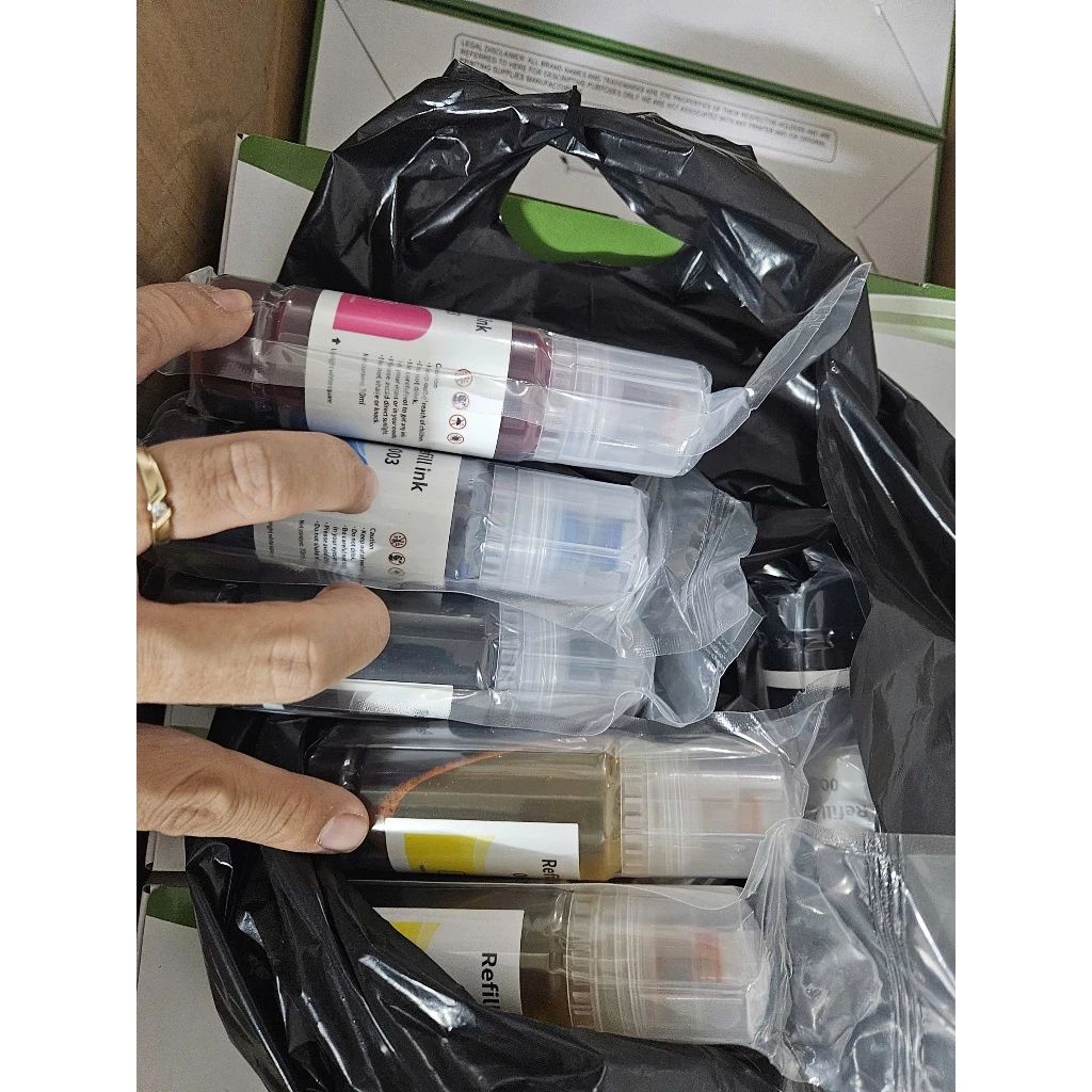 Mực màu 003 Refill (dòng 4 số) cho máy in epson L1110/L1210/1250/L3210/L3250/L3110/L3150/L4150/1210.