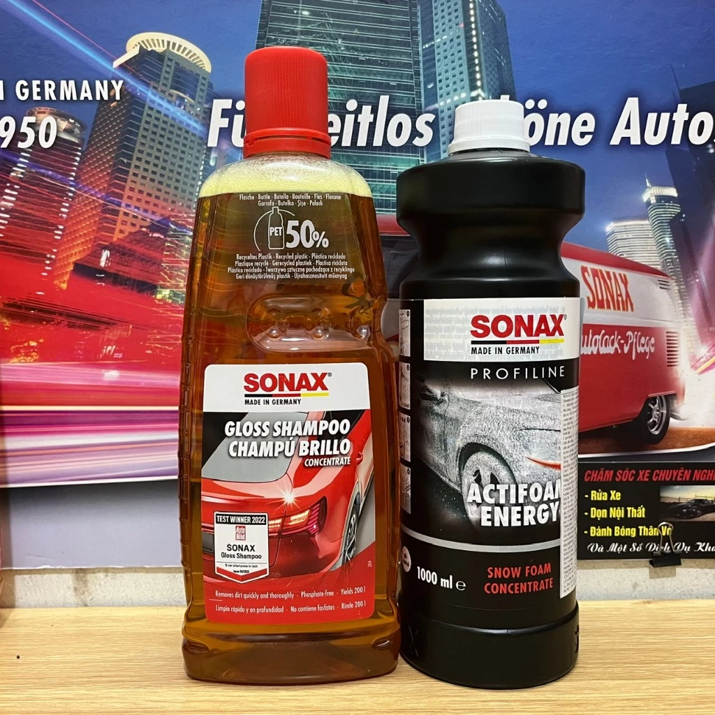 Nước rửa xe ô tô, xe máy cao cấp - SONAX 314300 và 618300