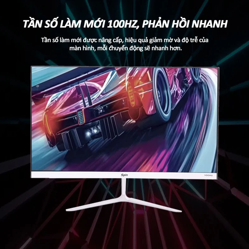 Màn Hình Spin Màu Đen 100Hz FHD Cong Chuyên Game 165Hz 2K Hiển Thị Sống Động