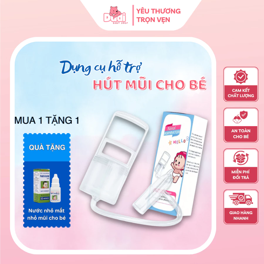 Dụng Cụ Hút Mũi Kéo Tay Thủ Công An Toàn Cho Bé Tránh Nghẹt Mũi Khi Cảm Cúm Hàng Cao Cấp
