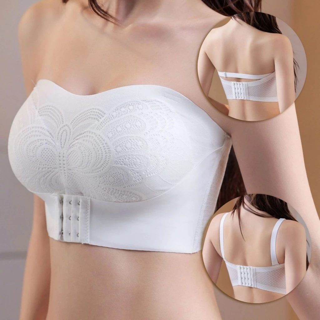 M-5XL áo bra quây áo ngực mỏng áo ngực big size áo lót chống tụt chống tụt áo ngực cài trước áo ngực mút mỏng