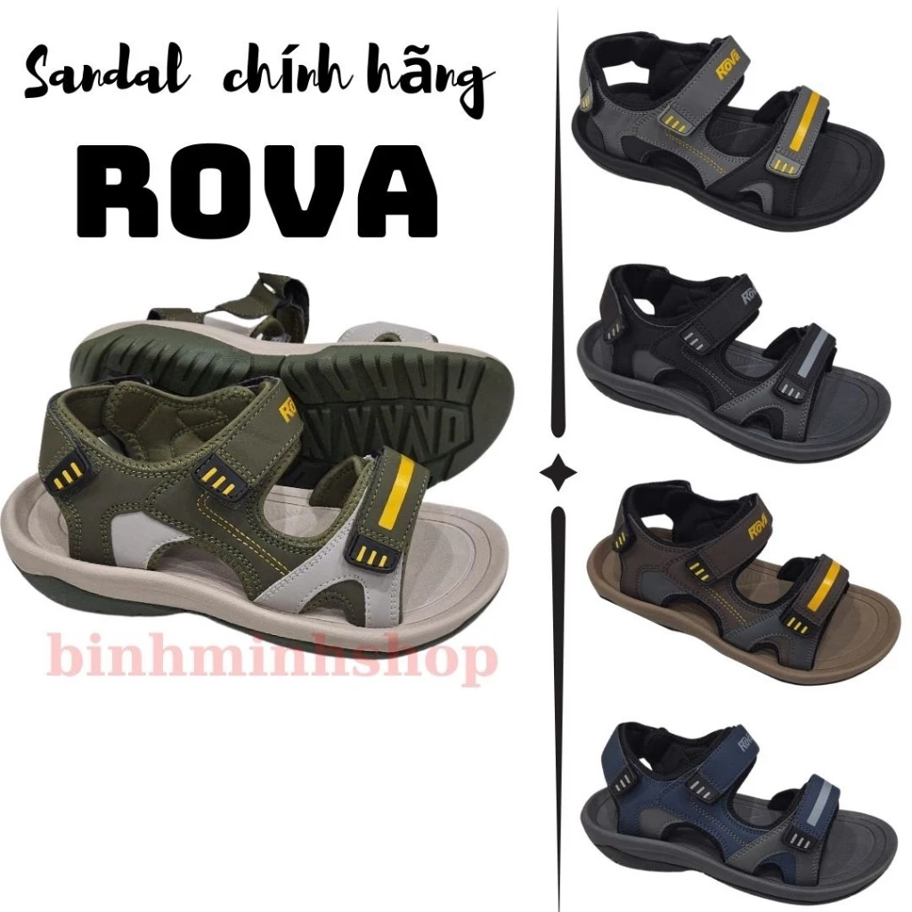 Sandal Nam Nữ Rova Đế Cao Su Đúc Siêu Bền – Phù Hợp Đi Học, Đi Làm, Du Lịch