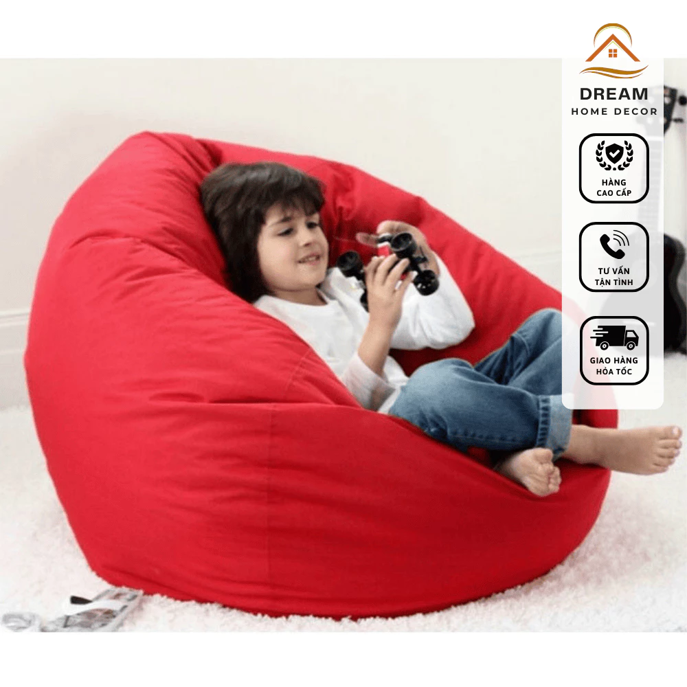 { Hỏa Tốc } Ghế Lười Hạt Xốp Kate Dùng Đọc sách thích hợp cho mọi lứa tuổi- sale đủ màu