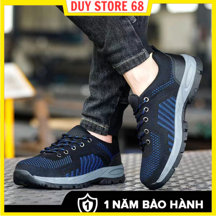 Giày Bảo Hộ Lao Động Thể Thao GB03 Chống Đinh, Chống Va Đập - Giày Bảo Hộ Siêu Nhẹ Cao Cấp