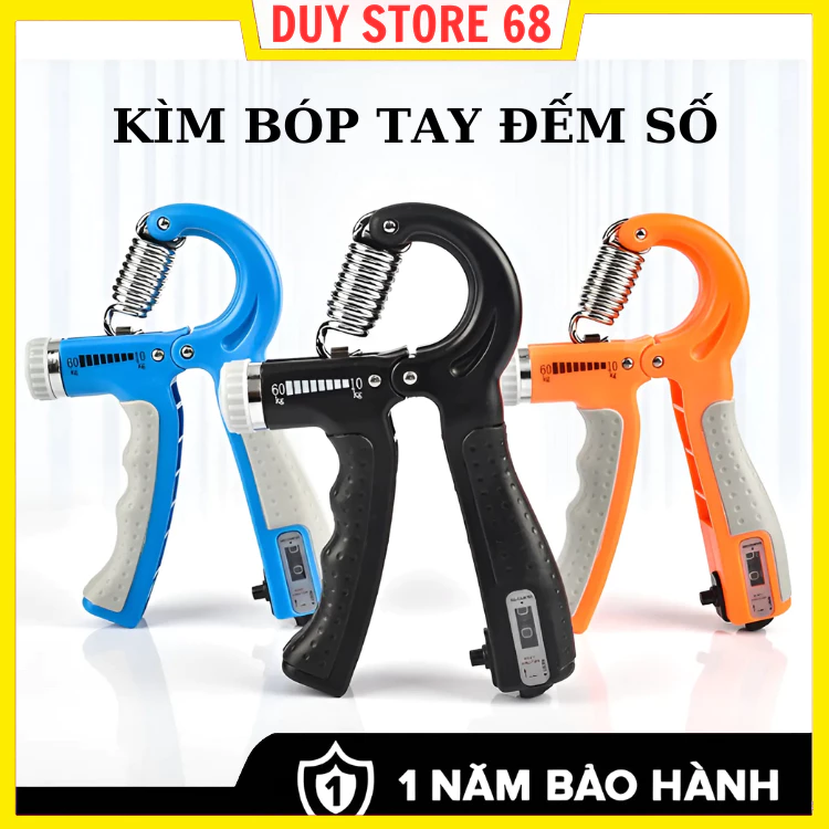Kìm Bóp Tay, Kìm Tập Cơ Tay, Dụng Cụ Tập Gym Tại Nhà Điều Chỉnh Lực Có Đếm 10-60kg
