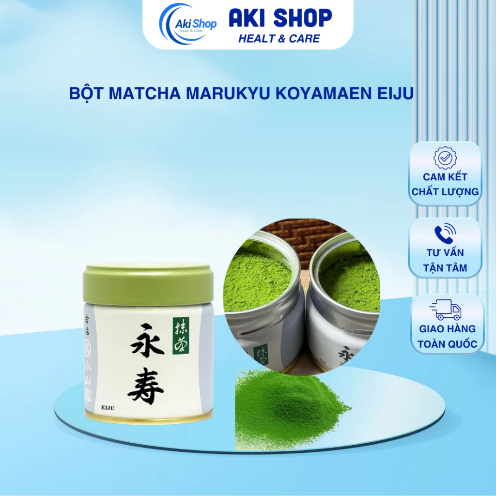 [Size To] Bột Matcha Marukyu Koyamaen Eiju Cao Cấp Nhật Bản - Chất Lượng
