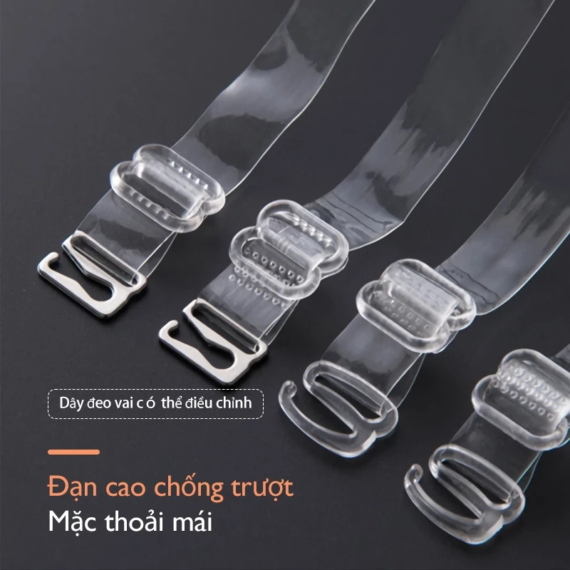 Dây Áo Ngực Bra, Dây Áo Lót Trong Suốt (1 Cặp) EUNIO