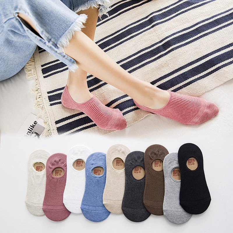 Tất nam nữ, giấy lười cổ trắng, tất cổ thấp phong cách Hàn Quốc xinh xắn, dễ thương đủ màu EUNIO