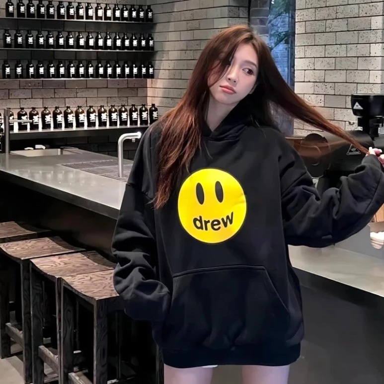 Áo hoodie drew hình mặt cười form rộng thoải mái ,phong cách hàn quốc nam nữ mặc đều đẹp