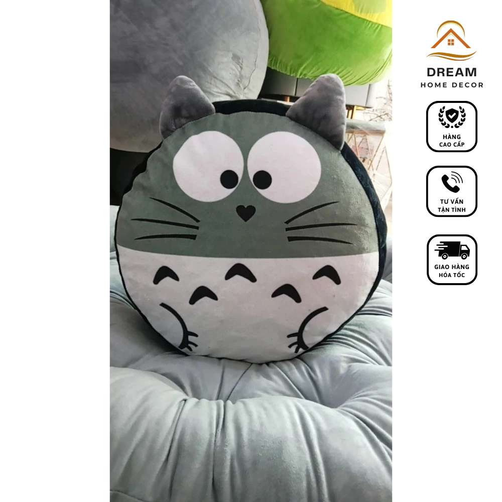 Đôn gác chân TOTORO dễ thương, đôn gác chân, gối ôm trang trí