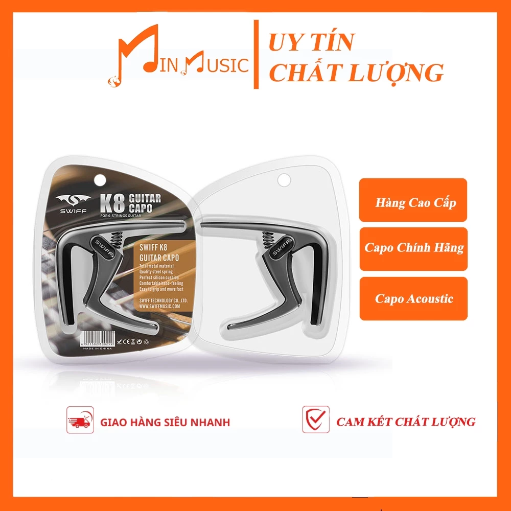 Capo Đàn Guitar Swiff K8 I loại tốt dùng bền và rất đẹp [CHÍNH HÃNG 100%]