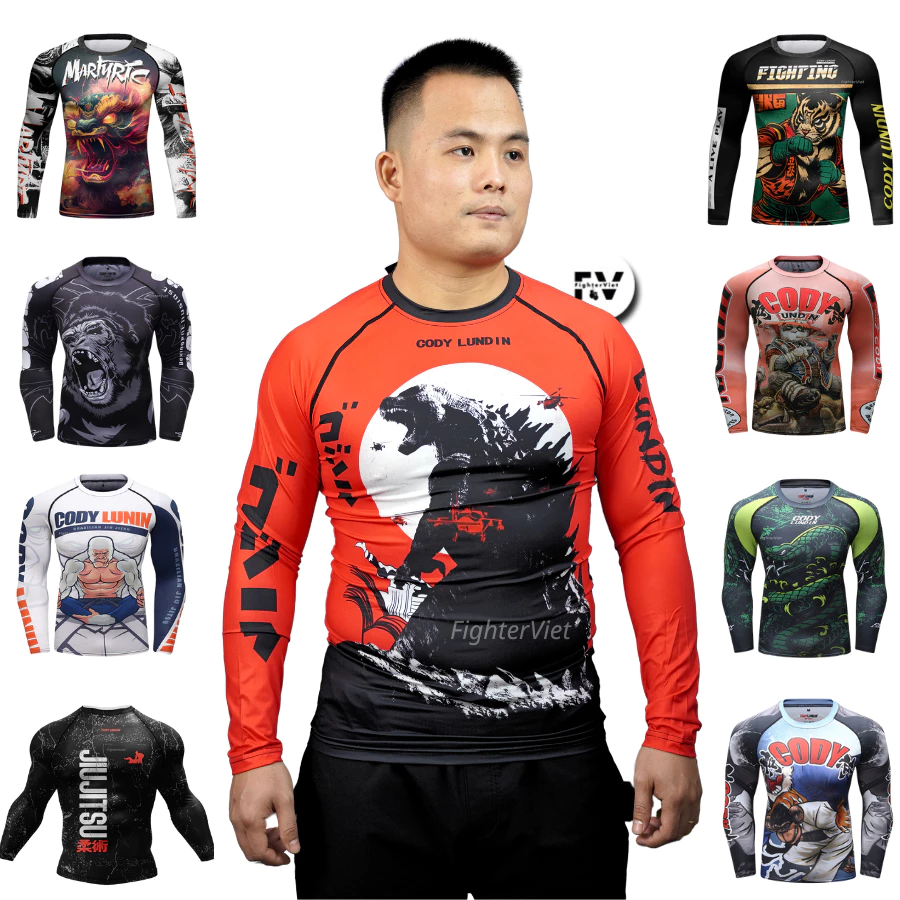 Áo MMA, Muay Thái, Jiu-Jitsu - Áo thể thao thun lạnh Dài tay co dãn 4 chiều Cody Lundin Sport