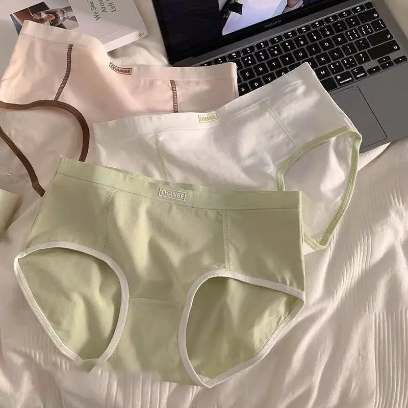 Quần Lót Nữ Cotton Basic By Peachy - Màu Trắng, Xám, Xanh Lá, Da, Kaki - Size M, L, XL - Voi, Women
