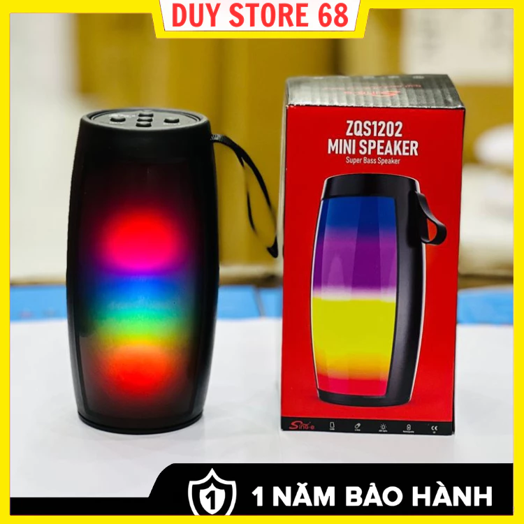 Loa bluetooth không dây mini ZQS-1202 , A005 , CL90 bass mạnh âm thanh vòm LED RGB rực rỡ cho điện thoại laptop để bàn
