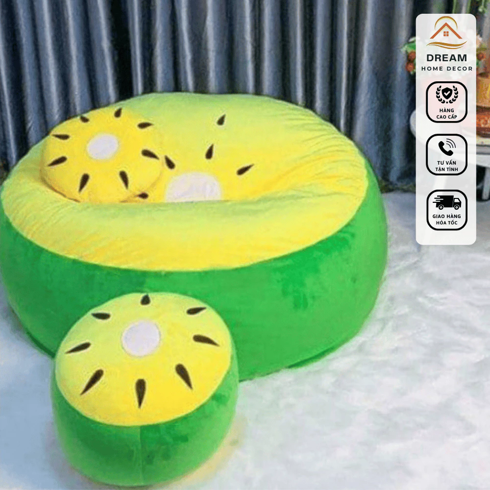 [ NHANH] Ghế lười hạt xốp quả chanh siêu dễ thương
