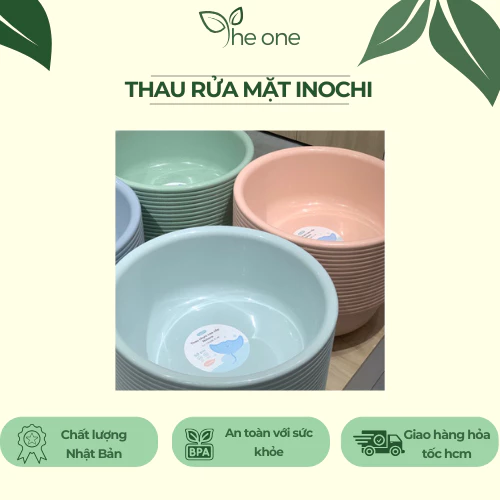 Thau chậu nhựa cao cấp Notoro Inochi, thau nhựa lớn giặt đồ, tắm bé, nhựa nguyên sinh an toàn