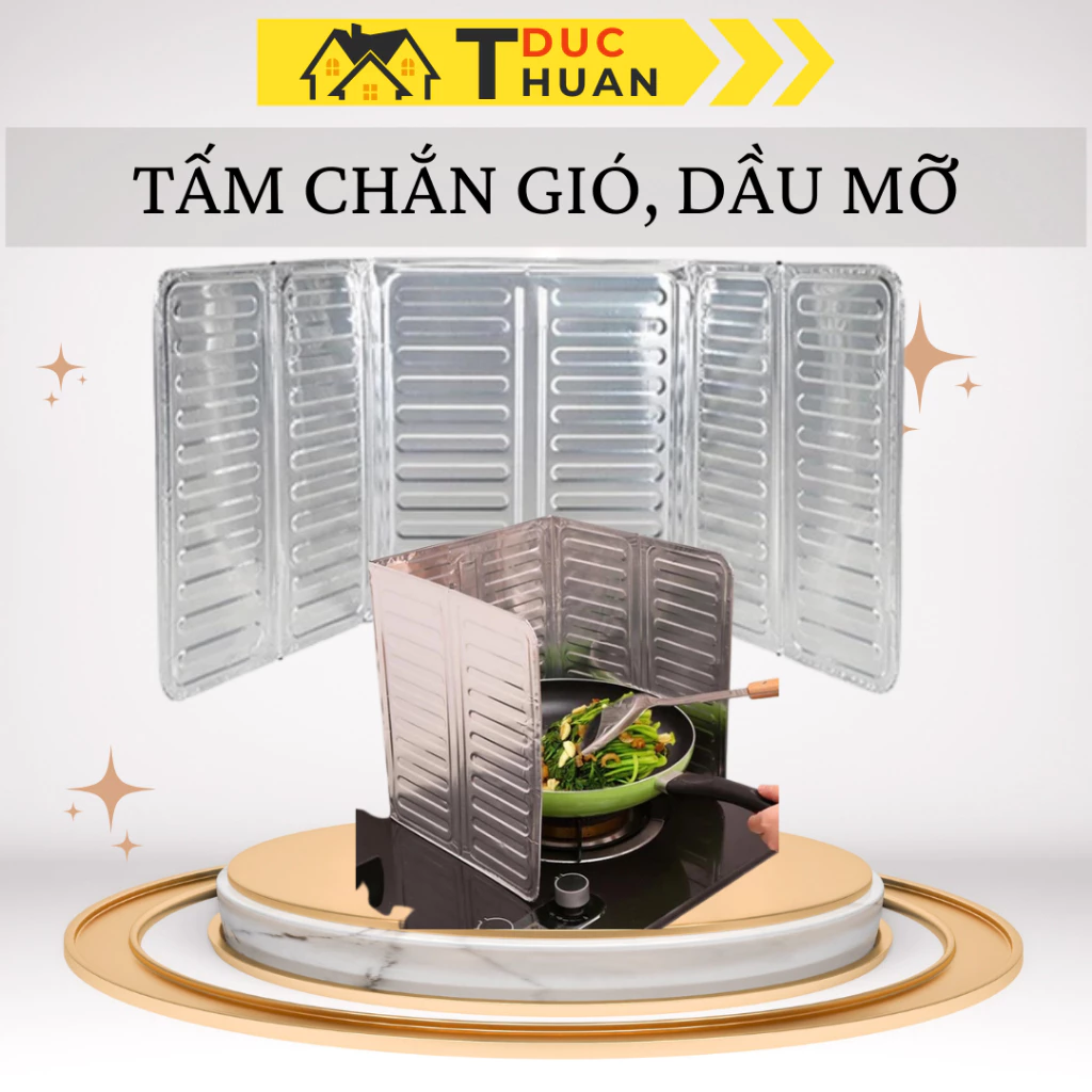 Tấm Chắn Dầu Mỡ Chắn Gió Đức Thuận HOME Miếng Che Bếp Gas Bếp Điện Cách Nhiệt Dùng Nấu Ăn
